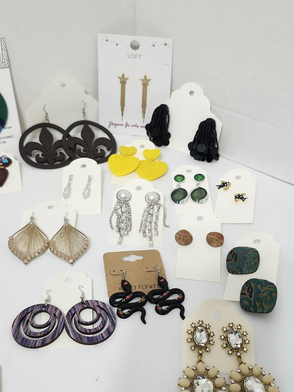 Assorted Earring Mix Rhinestone Wood Vintage To Now Enamel Everyday Wear Variety
